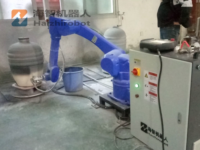 自動噴釉設備 噴釉機械手（燒烤爐）