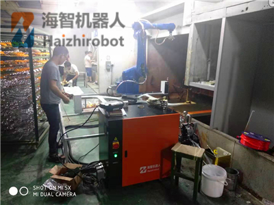 轉台翻轉噴漆機器人