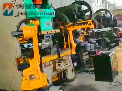 4關節衝壓機械手生產線 衝床機械臂應用(圖2) 4關節衝壓機械手生產線 衝床機械臂應用(圖2)