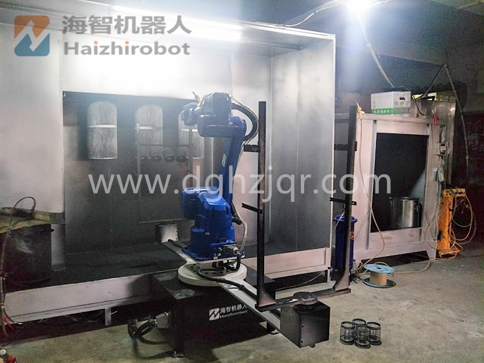 轉台噴粉機器人