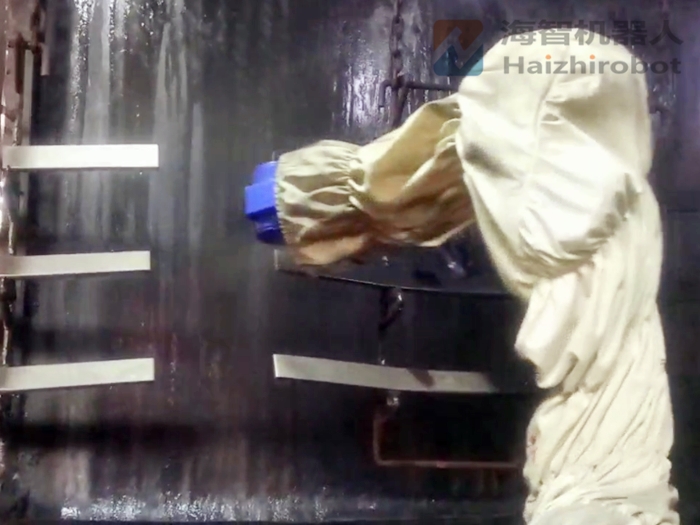 汽車板簧噴塗機器人 自動靜電噴漆生產線案例(圖1)