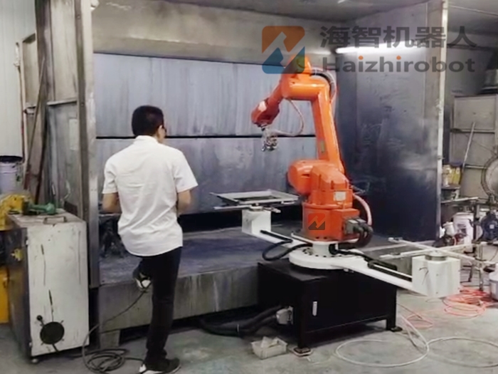 六軸工業機器人改造項目!換係統與噴塗轉台!(圖1) 六軸工業機器人改造項目!換係統與噴塗轉台!(圖1)