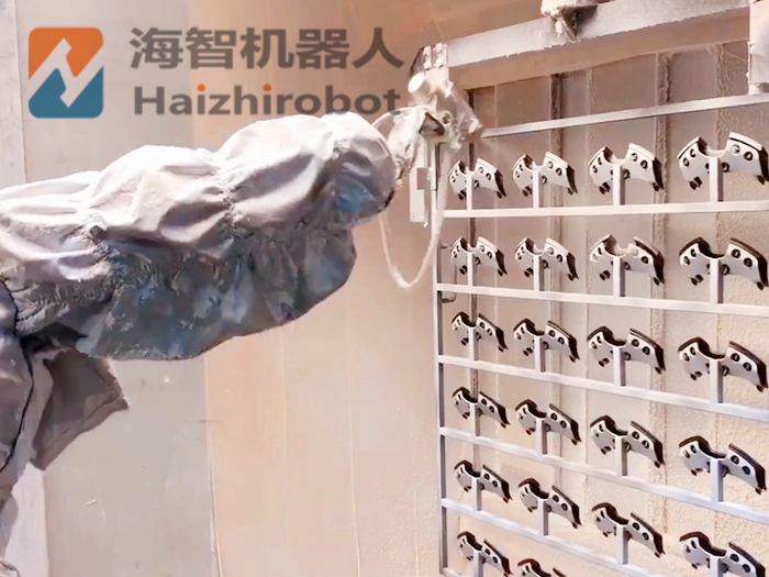 立式擺盤旋轉噴漆轉台機器人（排盤噴漆）(圖1)