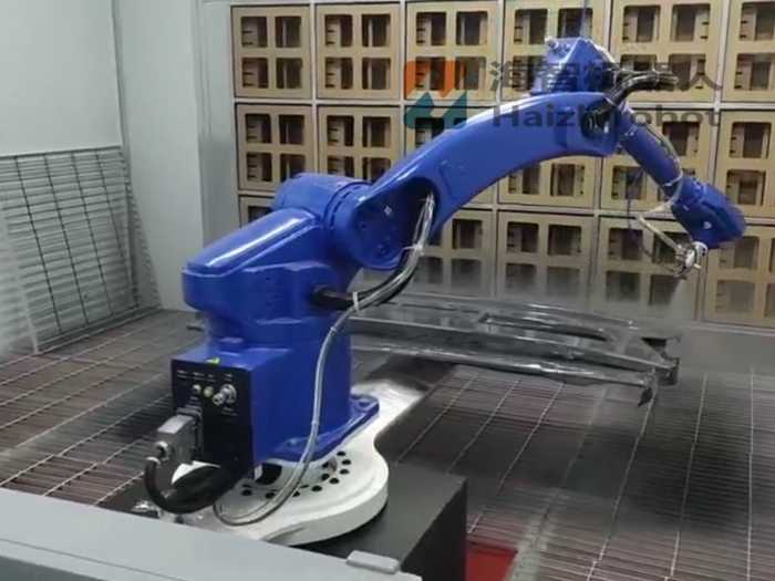 保險杠噴漆機器人 轉台端移動噴漆